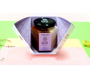 Kreminio ir Grikių Medaus Pora -  Premium klasės pakuotėje 500g.
