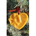 Kalėdinis bičių vaško eglutės žaisliukas "Širdelė"