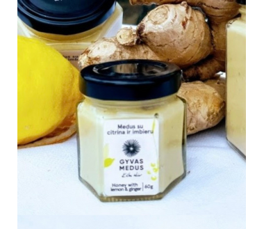 Medus su Citrina ir Imbieru 60g.
