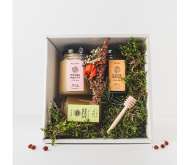 Christmas honey gift box "Herbal"