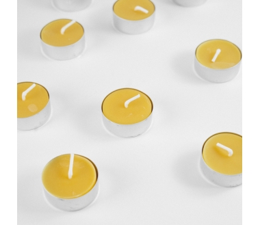 Beeswax candle "Tea" - 100% Pure and Natural
