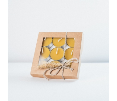 Bees wax Tealights in a gift box